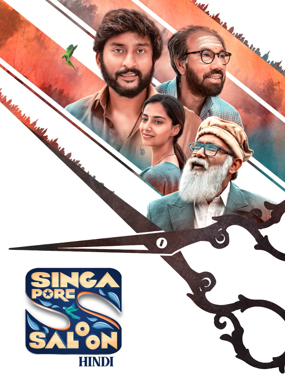 Singapore Saloon (2024) (Hindi + Tamil) Dual Audio UnCut Movie HD ESub
